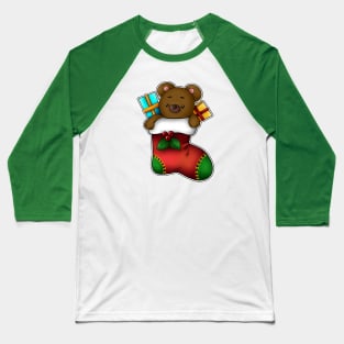 teddy Xmas Baseball T-Shirt